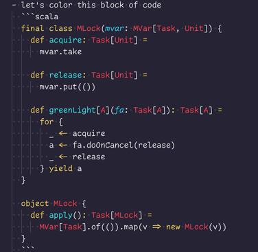 screenshot of code block above showing there are 4 spaces of indentation in front of every line